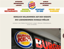 Tablet Screenshot of burgerking-aurich.de